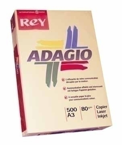 Rey Adagio A3 80 g/m² Red 500 sheets Rot Druckerpapier