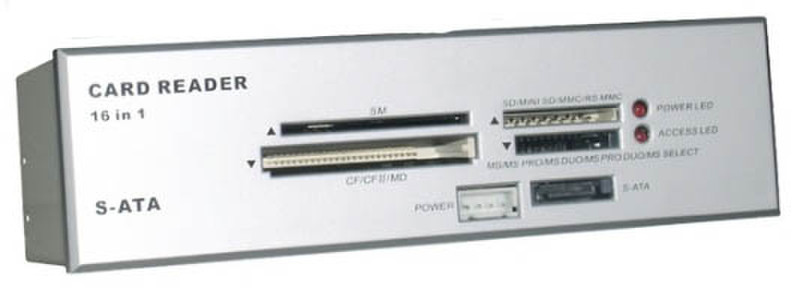MS-Tech LU-161S Внутренний Cеребряный устройство для чтения карт флэш-памяти