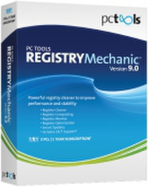 Symantec PC Tools Registry Mechanic 9.0, 1u, 3 PC, CD, DE