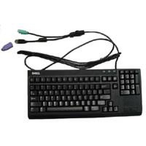 DELL 580-12128 USB QWERTY Черный клавиатура