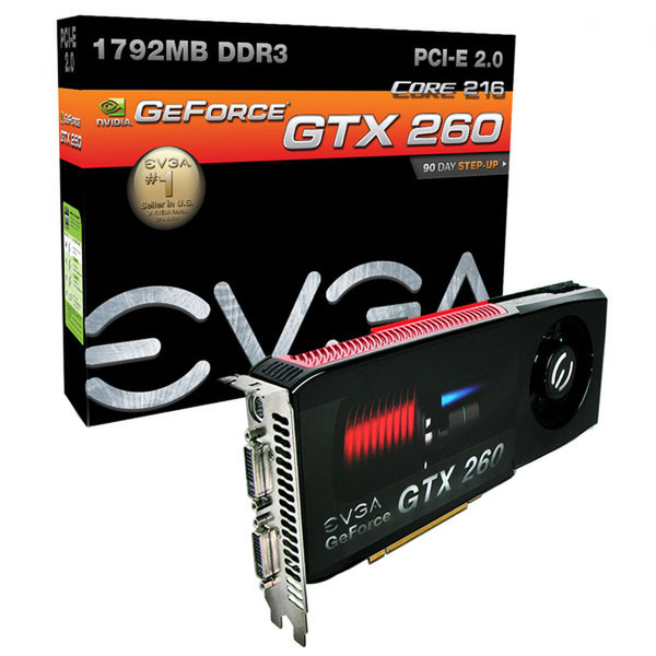 EVGA GeForce GTX 260 Core 216 GeForce GTX 260 1.75ГБ GDDR3