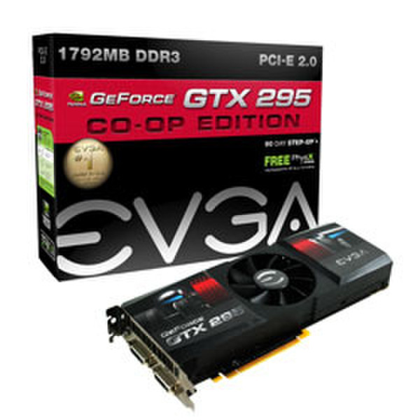 EVGA GeForce GTX 295 CO-OP Edition GeForce GTX 295 1.75ГБ GDDR3