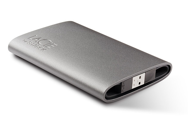 LaCie Starck Mobile Hard Drive, 320GB 2.0 320GB Silver external hard drive