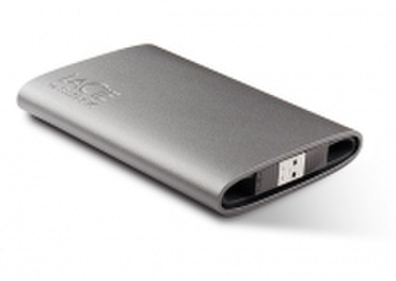 LaCie Starck Mobile Hard Drive, 500GB 2.0 500GB Silver external hard drive