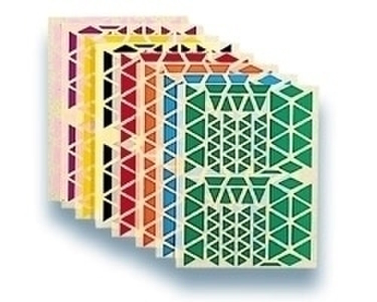 Agipa Playshapes labels. Triangles. 1200 pcs. Multicolour 1200pc(s) self-adhesive label