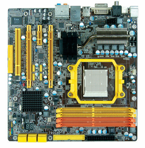 DFI JR-790GX-M2RS AMD 790GX Buchse AM2 ATX Motherboard