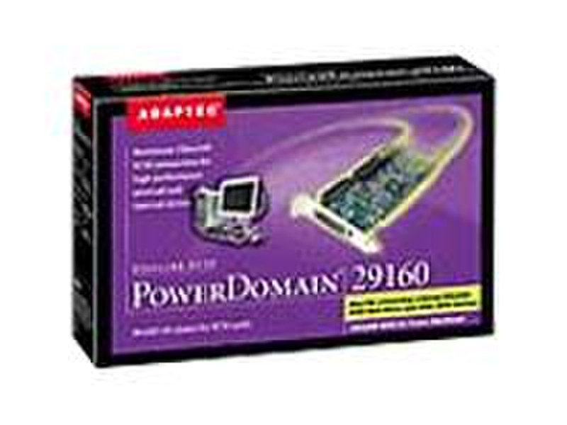 Adaptec PowerDomain29160 PCI U160SCSI fMac 68pin интерфейсная карта/адаптер