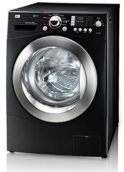 LG WS-14035GDN Freistehend Frontlader 9kg 1400RPM A+ Schwarz Waschmaschine