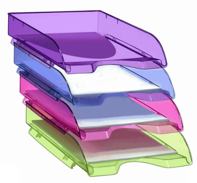 CEP CepPro Tonic Letter Tray Polystyrene Purple desk tray