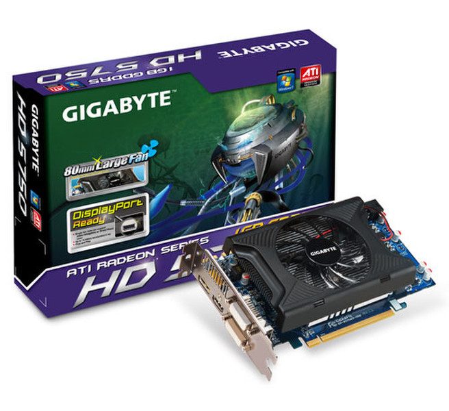 Gigabyte GV-R575D5-1GD 1ГБ GDDR5 видеокарта