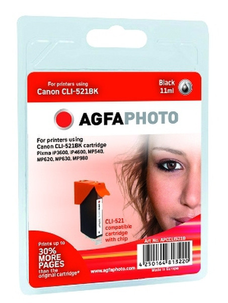 AgfaPhoto APCCLI521B Black ink cartridge