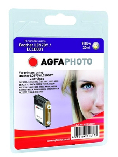 AgfaPhoto APB1000Y yellow ink cartridge