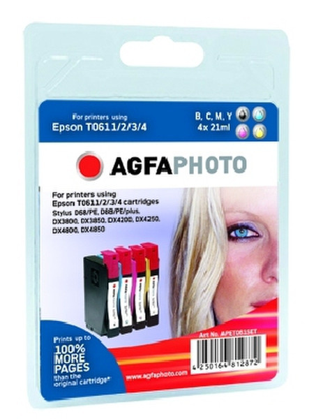 AgfaPhoto APET061SET black,cyan,magenta,yellow ink cartridge