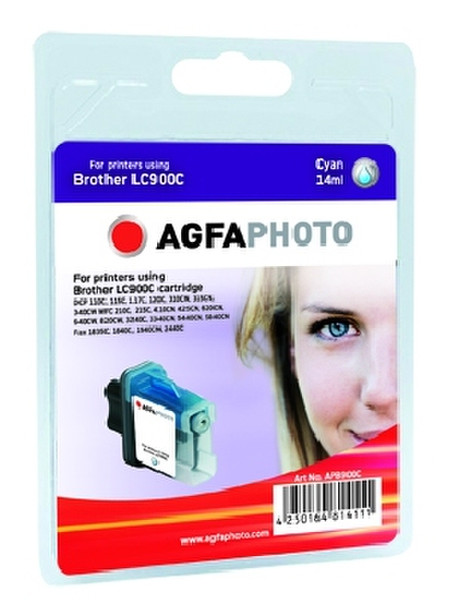 AgfaPhoto APB900C Бирюзовый струйный картридж