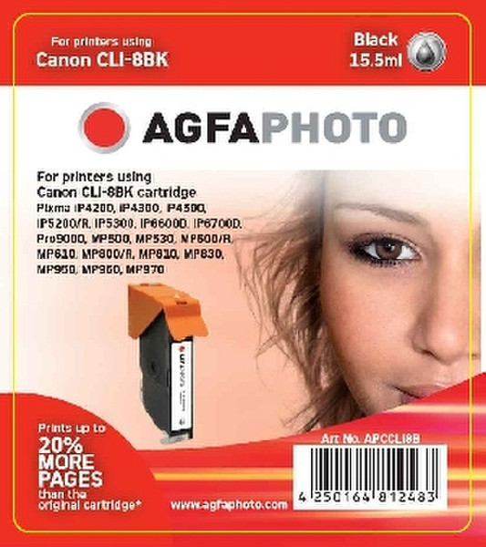 AgfaPhoto APCCLI8B Black ink cartridge