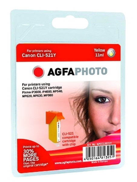 AgfaPhoto APCCLI521Y Желтый струйный картридж