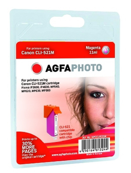 AgfaPhoto APCCLI521M magenta ink cartridge