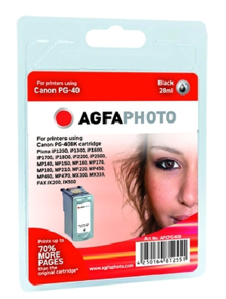 AgfaPhoto APCPG40B Черный струйный картридж