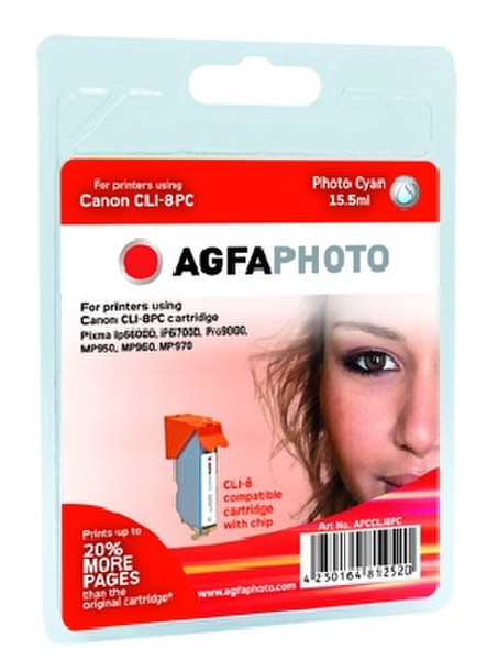 AgfaPhoto APCCLI8PC Cyan ink cartridge