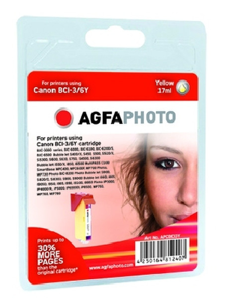 AgfaPhoto APCBCI3Y yellow ink cartridge