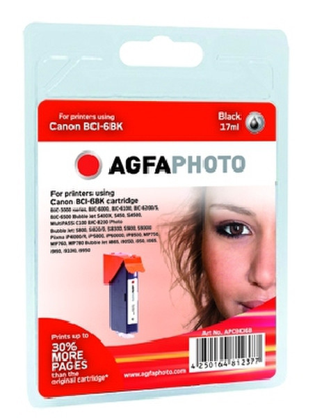 AgfaPhoto APCBCI6B Schwarz Tintenpatrone