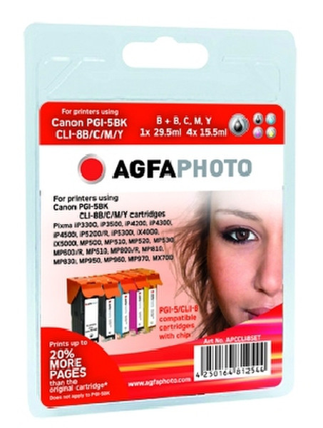 AgfaPhoto APCCLI8SET black,cyan,magenta,yellow ink cartridge