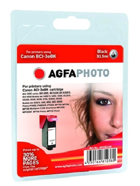 AgfaPhoto APCBCI3B Черный струйный картридж
