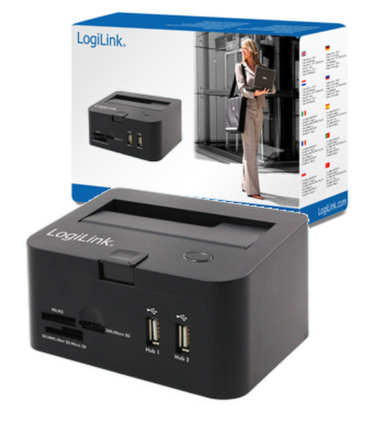 LogiLink Quickport USB 2.0 Schwarz