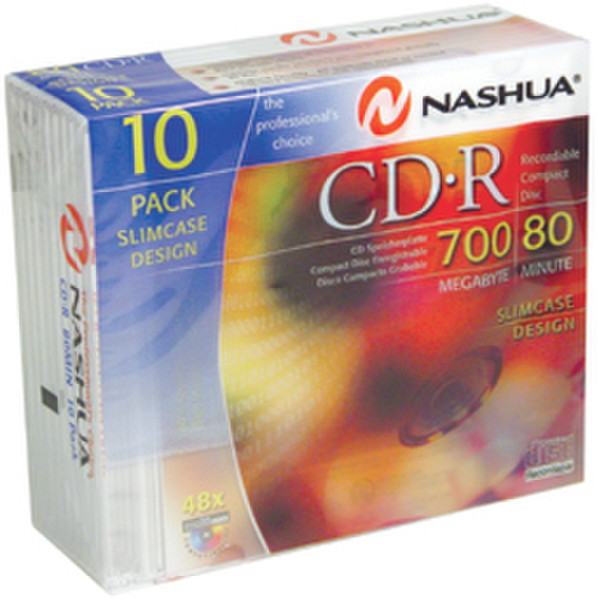 Nashua CD-R 700MB 52x 700МБ 10шт