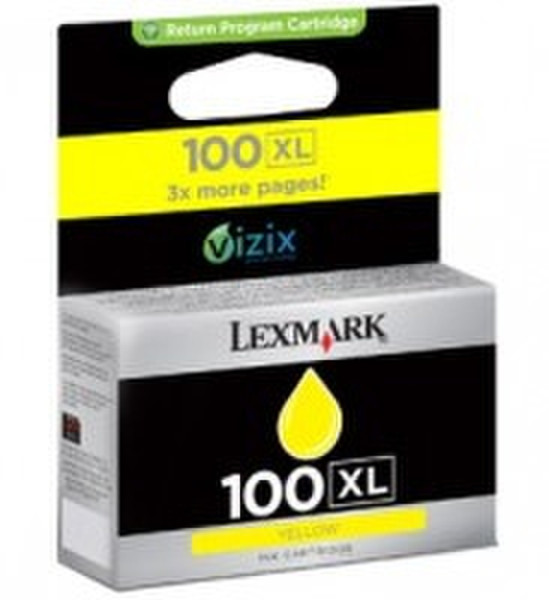 Lexmark 100XL Yellow High Yield Return Program Ink Cartridge Gelb Tintenpatrone