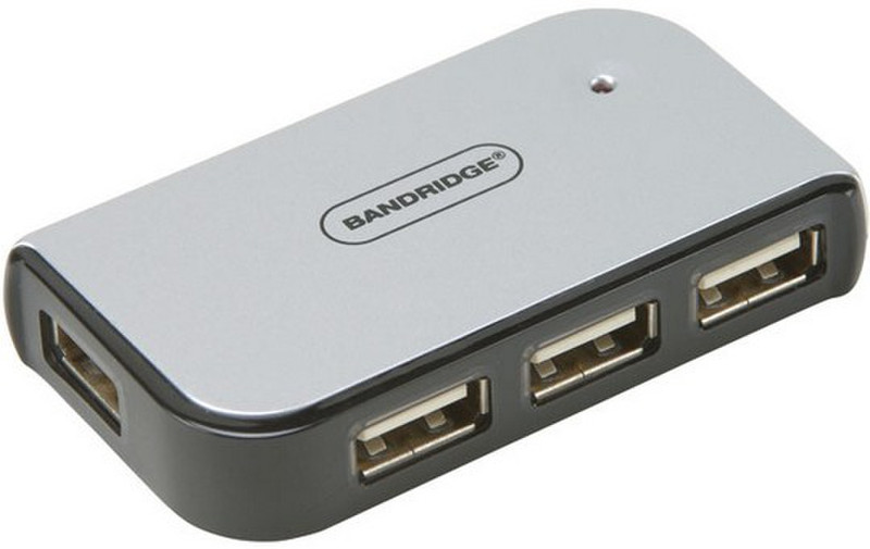 Bandridge BCP4104EC 480Mbit/s Black,Grey interface hub