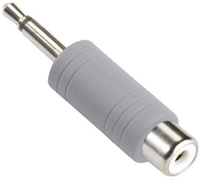 Bandridge BAP331 Jack Mono Male 3.5mm RCA Female Grey cable interface/gender adapter