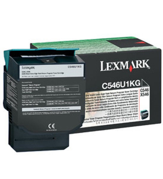 Lexmark C546U1KG Cartridge 8000pages Black laser toner & cartridge