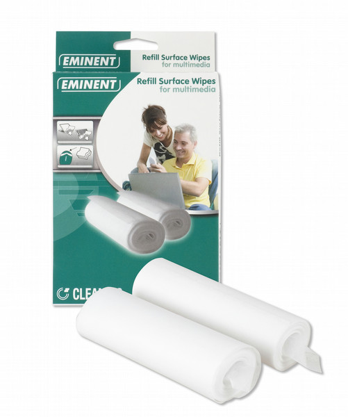 Eminent Refill for Multimedia Surface Wipes Screens/Plastics Equipment cleansing wet & dry cloths