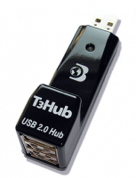 Apple Dr. Bott T3 Hub 2.0 480Мбит/с Черный хаб-разветвитель
