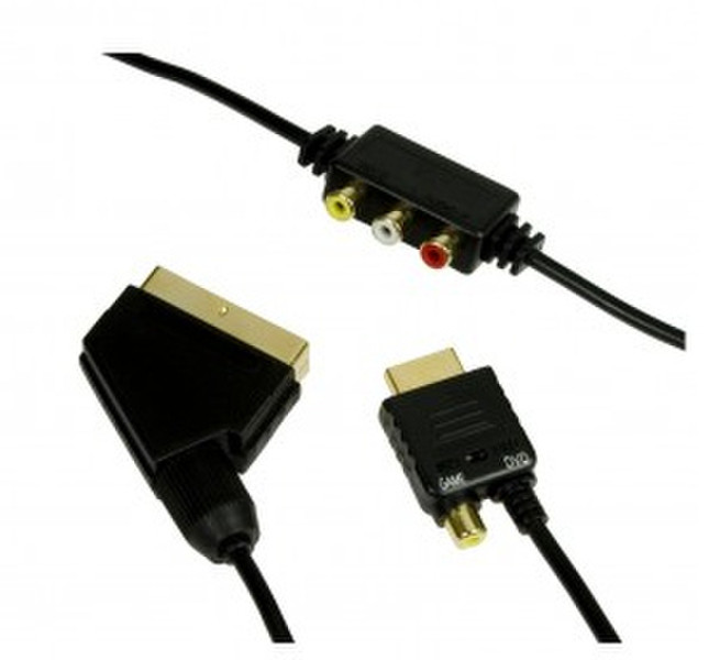 Logic3 PS3 RGB Scart Cable 1.8m Schwarz