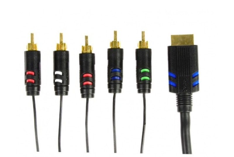 Logic3 PS3 Component Cable 3м RCA S-Video (4-pin) Черный