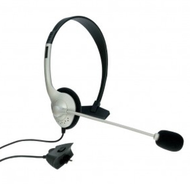 Logic3 Headset for Xbox Live Monophon Verkabelt Schwarz, Silber Mobiles Headset