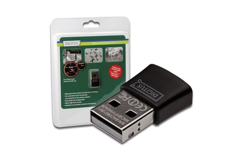 Digitus WLAN USB adapter 150Mbit/s networking card