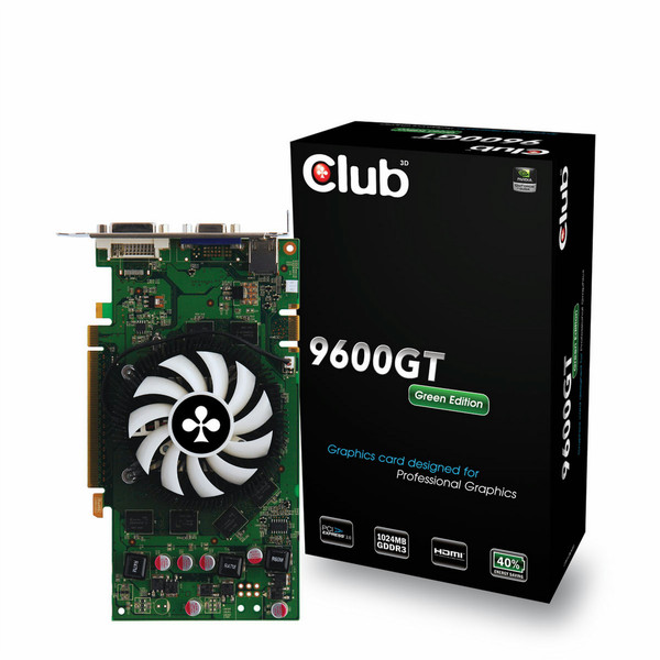 CLUB3D 9600GT Green Edition 1GB GDDR3