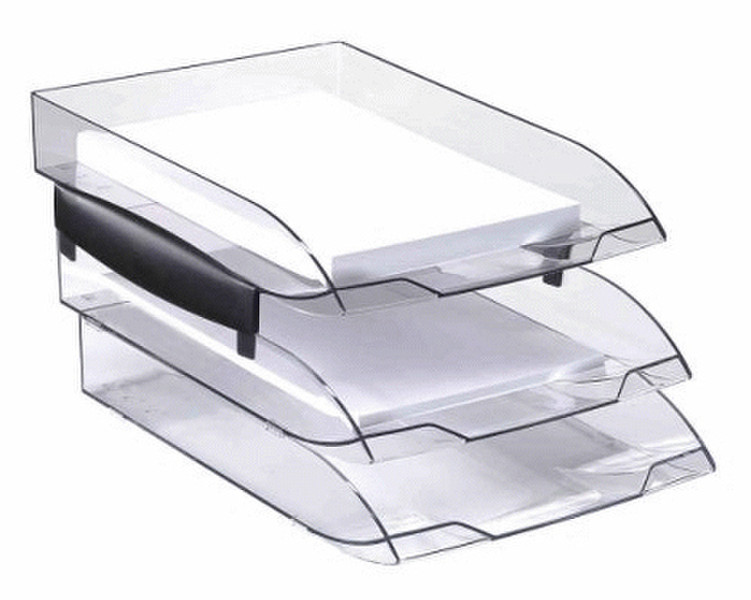 CEP CF2 Letter Tray Polystyrene Black desk tray