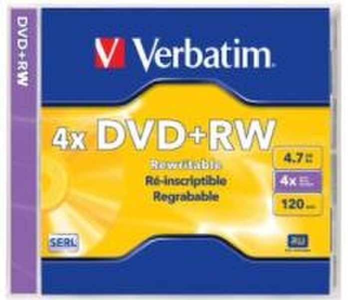 Verbatim DVD+RW 4.7ГБ DVD+R 1шт