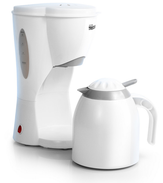 Tristar KZ-1219 freestanding Drip coffee maker 1L 10cups White coffee maker