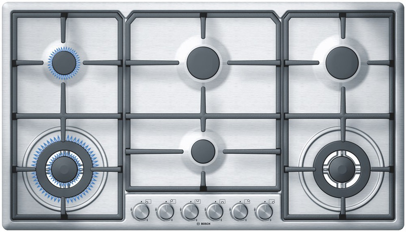 Bosch PCT915B90N Встроенный Gas hob Нержавеющая сталь плита