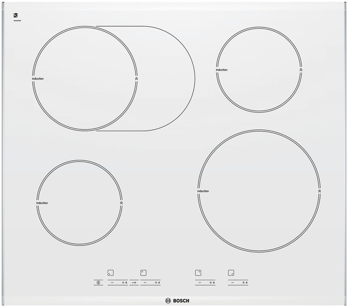 Bosch PIB672E14E Встроенный Induction hob Белый плита