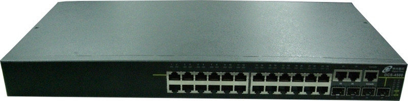 DCN DCS-4500-26T PoE L2 1000M copper switch + 4 x 1000M fixed Combo (SFP/GT) Managed L2 Power over Ethernet (PoE)