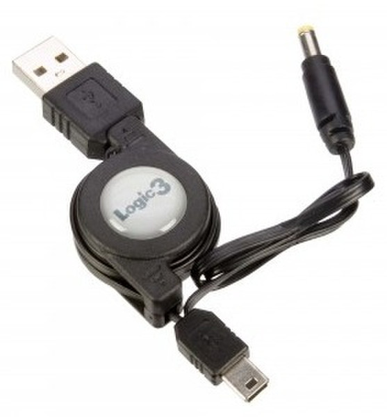 Logic3 PSP / PSP2 Data & Charge Cable 0.9m Black USB cable
