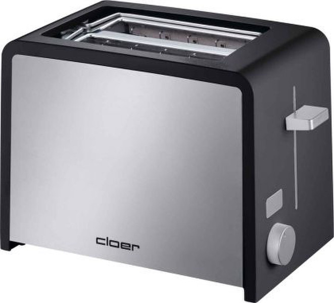 Cloer Toaster 3210 2ломтик(а) Черный, Cеребряный тостер