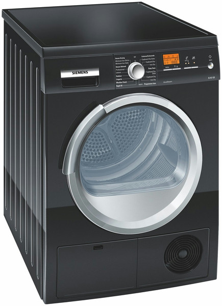 Siemens WT46S5B2EU freestanding Front-load 8kg Black tumble dryer