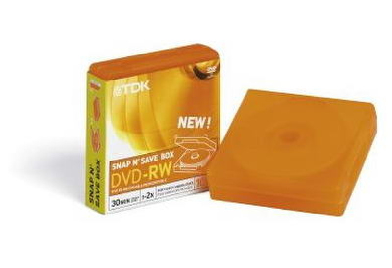 TDK 8cm 1.4 GB DVD-RW - SNS Orange box 1.4GB DVD-RW 10pc(s)